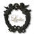 Logo Wohnung Lydia Ferienwohnung-Selterslahn Jugendstil zwei Engel ergeben einen Kreis Material Guss